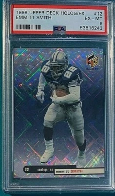 1999 Upper Deck HoloGrfx Football #12 Emmitt Smith PSA 6 - Image 1 of 2