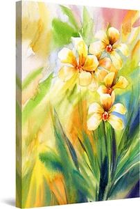Yellow Flowers Waiting for You 60x90cm Framed Premium Quality Wall Art Print - Picture 1 of 3