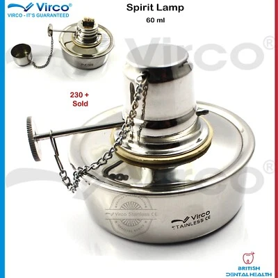 VIRCO Jewellers Dental Lab Methylated Spirit Alcohol Bunsen Burner Lamp Adjustable