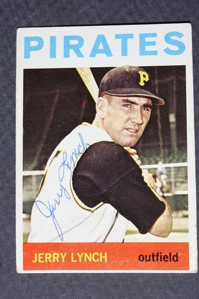 Cartão de beisebol Pittsburgh Pirates estrela Jerry Lynch assinado/autógrafo 1964 Topps - - Imagem 1 de 1