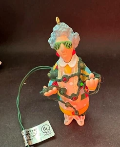Hallmark MAXINE Ornament 1994 Blinking Christmas Lights Vintage Keepsake - Picture 1 of 5