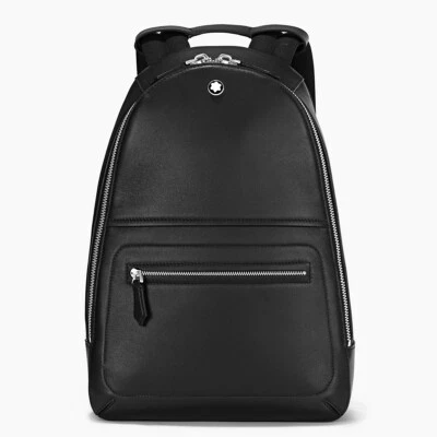 Montblanc Meisterstuck Selection Mini Soft Black Leather Backpack #130044 - Image 1 of 4