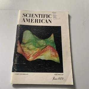 1970 Jun Scientific American Magazine Computer Display (MH377) - Imagen 1 de 3
