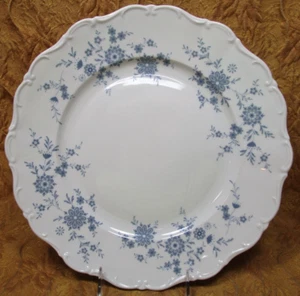 1 Seltmann Weiden "Barvarian Blue" porcelain 12" round chop plate platter - Picture 1 of 3