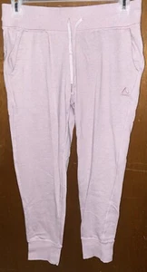 NWOT Reebok Jogger Sweatpants Women's M Pockets Tapered Leg Drawstring Lavender - Picture 1 of 12