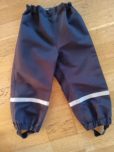 Kinder Regenhose Matschhose schwarz Gr. 92 - Bild 1 von 3