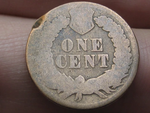 1871 Indian Head Cent Penny- Bold N, About Good Details Cover