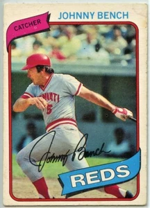 1980 O-PEE-CHEE BASEBALL #55 JOHNNY BENCH HOF - CINNCINATI REDS VG RAW (P23-06) - Imagen 1 de 4