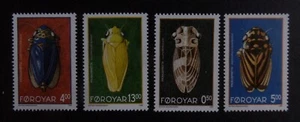 Faroe Islands 1995 SG266/9 Leafhoppers insects MNH UM unmounted mint - Bild 1 von 1