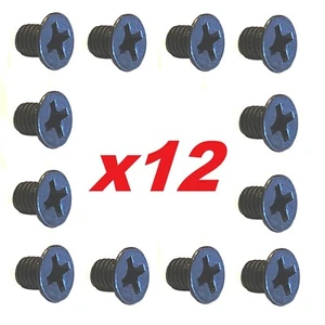 Suzuki GT500 - Tornillos A2 contrahundidos insignia del tanque negro - (paquetes de 12) - Imagen 1 de 1