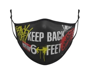 SPRAYGROUND LIMITED EDITION Face Mask KEEP BACK 6 FEET - Picture 1 of 4