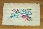 WW1 Embroidered Silk Postcard Forget Me Not (G1A)