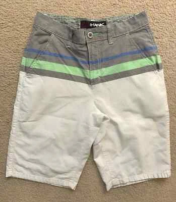 Hombre Tony Hawk Pantalones Cortos Rayas Verde Gris Blanco: Talla 29 Foto 1 de 2