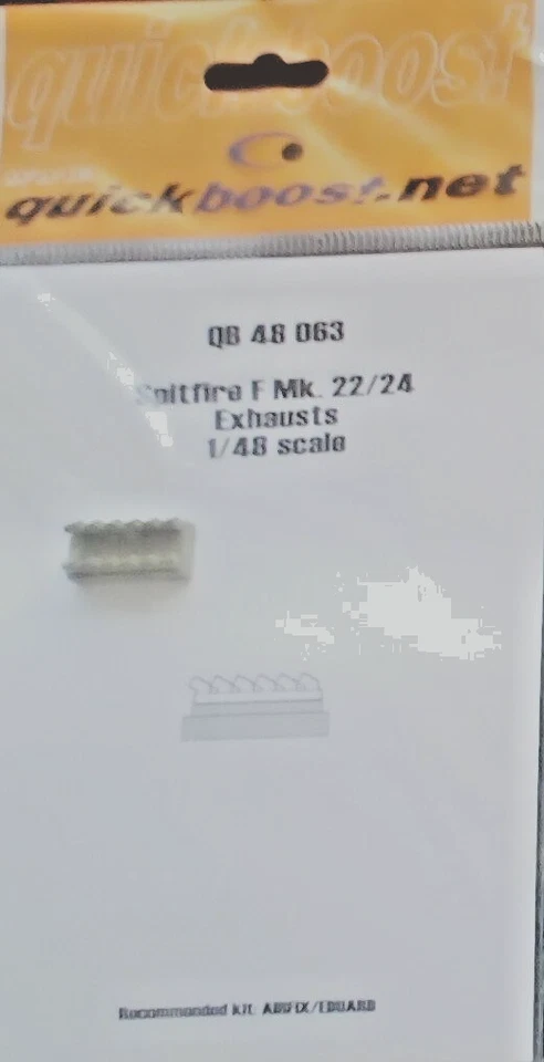 SPITFIRE IX DETAILED EXHAUST ULTRACAST 48060 FOR ICM 1/48 FREE USA SHIPPING - Image 1 of 1