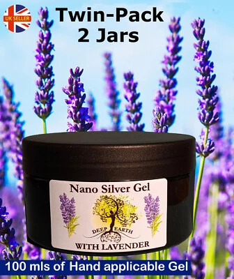 DEEP EARTH™ Rare & Genuine NANO SILVER GEL-SAVE MONEY!_Twin-Pack_Infection Skin-Care cleanse