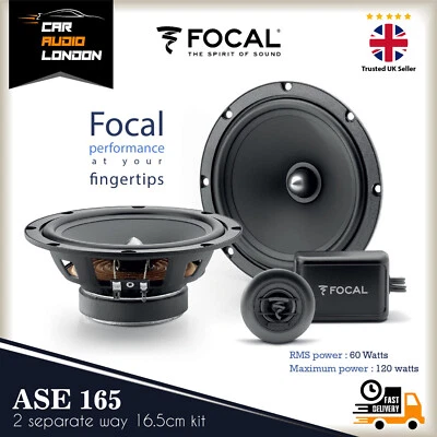 Focal ASE 165 Auditor Series 120W 6.5" 2-Way Component Speaker System - 60W RMS - Image 1 of 4