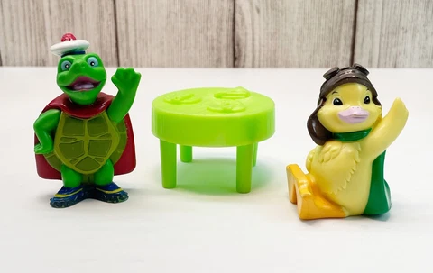 🔴 Mattel 2009 Wonder Pets Tuck & Ming Ming PVC Figures Birthday Cake Decor Cover