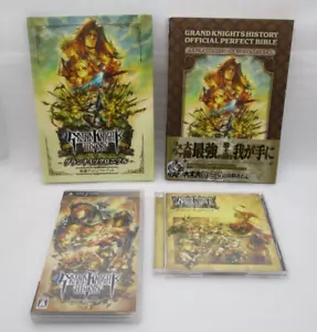 PSP GRAND KNIGHTS HISTORY w/ Visual Book & Soundtrack CD & Guidebook Japan - Picture 1 of 14