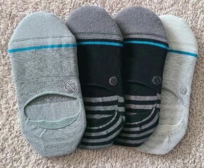 (4) Calcetines Stance Surtidos No Show Mezcla Algodón Talla Pequeña Foto 1 de 4