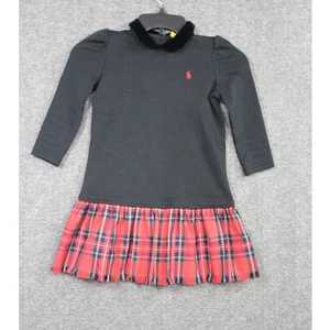 Polo Ralph Lauren Dress Toddler Girls 6 Blair Plaid Holiday - Picture 1 of 5