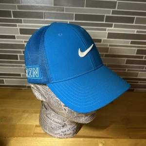 Nike Golf Embroidered Swoosh Logo RZN Vapor Patch Blur Mesh Back Trucker Hat M/L - Picture 1 of 7