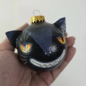 G&D Halloween Paper Mache Painted Cat Ornament Small dated 2014 - Picture 1 of 11