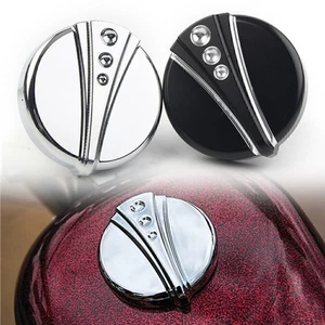 Fuel Gas Tank Cap For Harley XL Sportster XL883 XL1200 48 Dyna Free wheeler - Picture 1 of 11