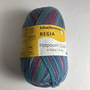 Hilo de calcetín Regia Schachenmayr 4 capas “Potpourri” #26074 - 100 g 459 yds nuevo - Imagen 1 de 3