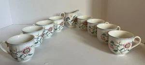 VILLEROY & BOCH Delia Crema y 8 Tazas de Té Alemania Occidental Como Nuevo - Imagen 1 de 16