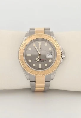 Rolex Yacht-Master 2004 esfera gris 40 mm 18 quilates acero inoxidable dos tonos 16623 reloj para hombres Foto 1 de 4