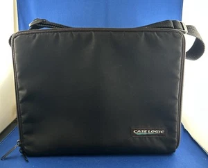 Vintage Case Logic 30 CD Padded Carry Travel Storage Case W/ Strap Color Black - Picture 1 of 11