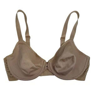 Wacoal 34DD So Sleek Full Figure Bra Underwire Unlined Beige 855137 Women’s - Picture 1 of 15