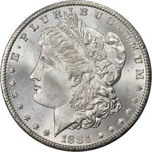 1884-CC GSA Morgan Silver Dollar NGC MS65 Great Eye Appeal Strong Strike - Picture 1 of 4