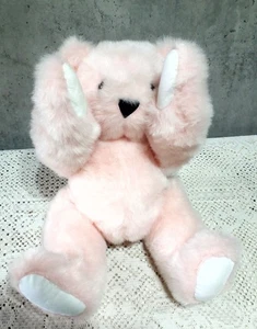 Authentic Handmade Vermont Teddy Bear Plush Jointed Pink 16" Tall - Picture 1 of 11