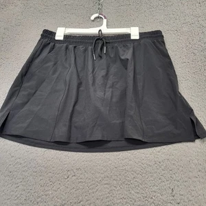 Kona Sol Skort Womens Size XL(16) Black Tennis Swim Skirt Pickleball Golf Pocket - Picture 1 of 15