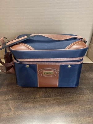 Bolso de Viaje Jaguar Azul Marrón Con Correa para el Hombro 12x8 Usado Foto 1 de 4