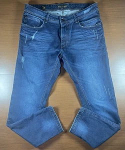 Rare Rabbit Anthony Jeans Herren Größe 32 Blau Dark Wash Denim Straight Leg SlimFit - Bild 1 von 3