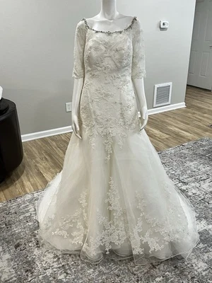 Size 16 Kenneth Winston PRIVATE LABEL BY G BRIDAL DESIGN HOUSE GOWN $1472 - Image 1 of 4