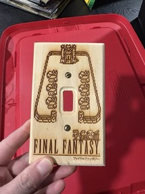 Final Fantasy  NES Wood Outlet Cover