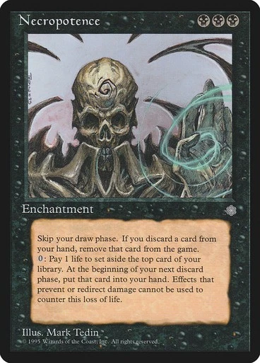 Necropotence x1 Ice Age MTG Magic the Gathering Black Enchantment Card - Image 1 of 1