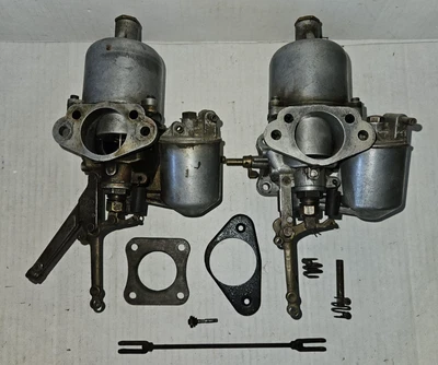 PAIR Triumph Austin Healey Jaguar SU AUC 6040 AUC 878 Carburetors Sports Car - Image 1 of 4