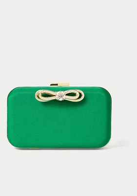 Bolso sin asas duro Lilly Pulitzer Jessy Bow en verde bambú nuevo con etiquetas Foto 1 de 4