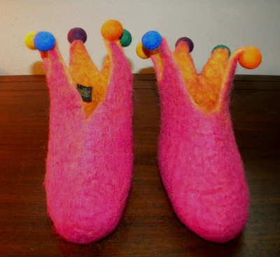 Children's Felt Wool Jester Shoes/Slippers Theater Costume Shoes - Image 1 of 4