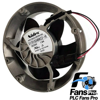 1PCS New Nidec D1751S24B6CZ-16 6314HR 172*51MM DC24V 1.8A 2wires Inverter Fan - Image 1 of 3