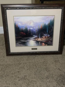 THOMAS KINKADE "THE END OF A PERFECT DAY II" LIBRARY EDITION 16X20 LITHO Signiert - Bild 1 von 5