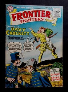 Frontier Fighters #1 VG 4.0 Davy Crockett Joe Kubert art vintage DC comics 1955 - Picture 1 of 3