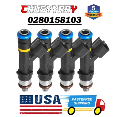 Inyectores de combustible x4 para Mazda MX-5 Miata 2006-2015 2,0 L I4 #0280158287 Foto 1 de 4