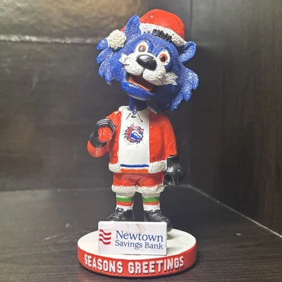 Талисман Bridgeport Sound Tigers рождественская качающаяся голова сезоны поздравления островитяне - Изображение 1 из 4