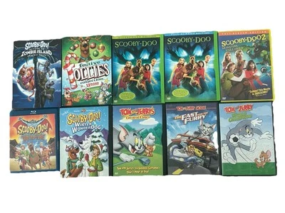 10 DVD & Bluray Lot - Scooby-Doo, Tom And Jerry, Yogi Bear - Cartoons - Classics - Image 1 of 4