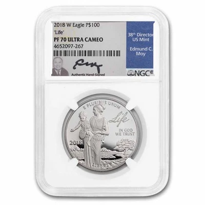 2018-W 1 oz Proof American Platinum Eagle PF-70 NGC - Image 1 of 3